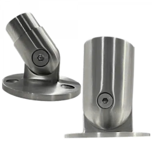 Stainless Steel Flexible Handrail Wall Floor Mounted Pipe Fittings