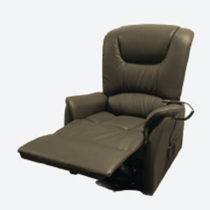 RECLINING LIFT CHAIR – GENUINE LEATHER- BROWN